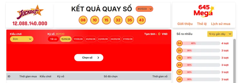 Khám Phá Mega 645 Tại Bin88 Cơ Hội Đổi Đời Trong Tầm Tay Cược Thủ