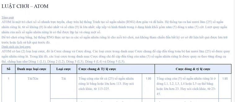 Trải Nghiệm Đỉnh Cao Cùng Siêu Phẩm Quay Số Atom Tại Bin88 Ngay Hôm Nay