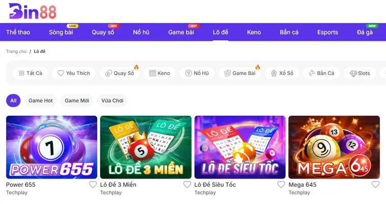 Lô Đề Bin88 Điểm Đến Uy Tín Với Tỷ Lệ Ăn Thưởng Cao Nhất Thị Trường