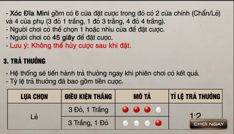 Khám Phá Siêu Phẩm Game Nhanh Xóc Đĩa Mini Tại Bin88 Săn Tiền Tỷ